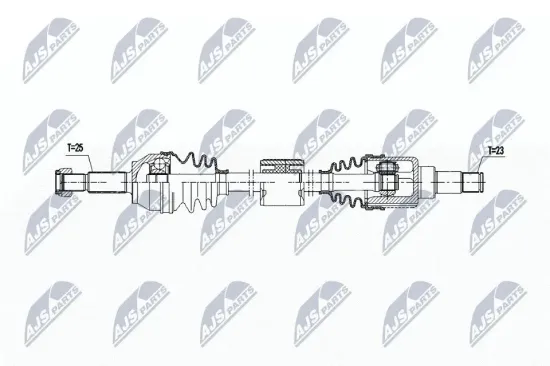 Antriebswelle NTY NPW-FR-171 Bild Antriebswelle NTY NPW-FR-171