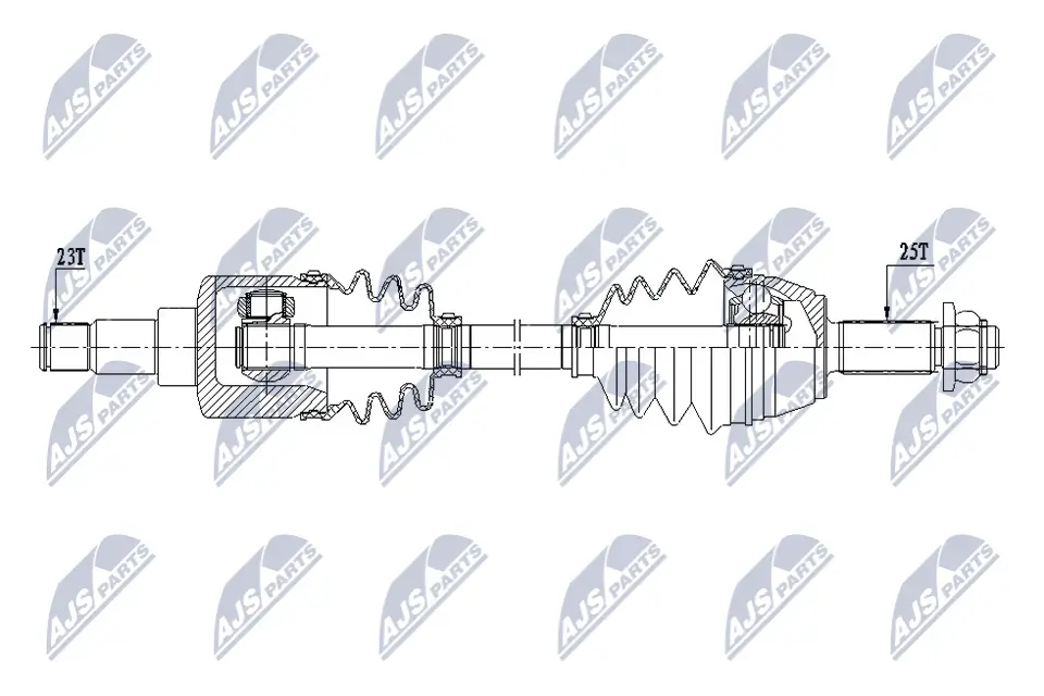 Antriebswelle Vorderachse links NTY NPW-FR-172