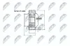 Gelenksatz, Antriebswelle getriebeseitig Vorderachse NTY NPW-FT-001