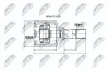 Gelenksatz, Antriebswelle getriebeseitig NTY NPW-FT-009