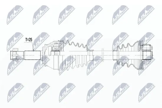 Antriebswelle Vorderachse rechts NTY NPW-FT-023 Bild Antriebswelle Vorderachse rechts NTY NPW-FT-023