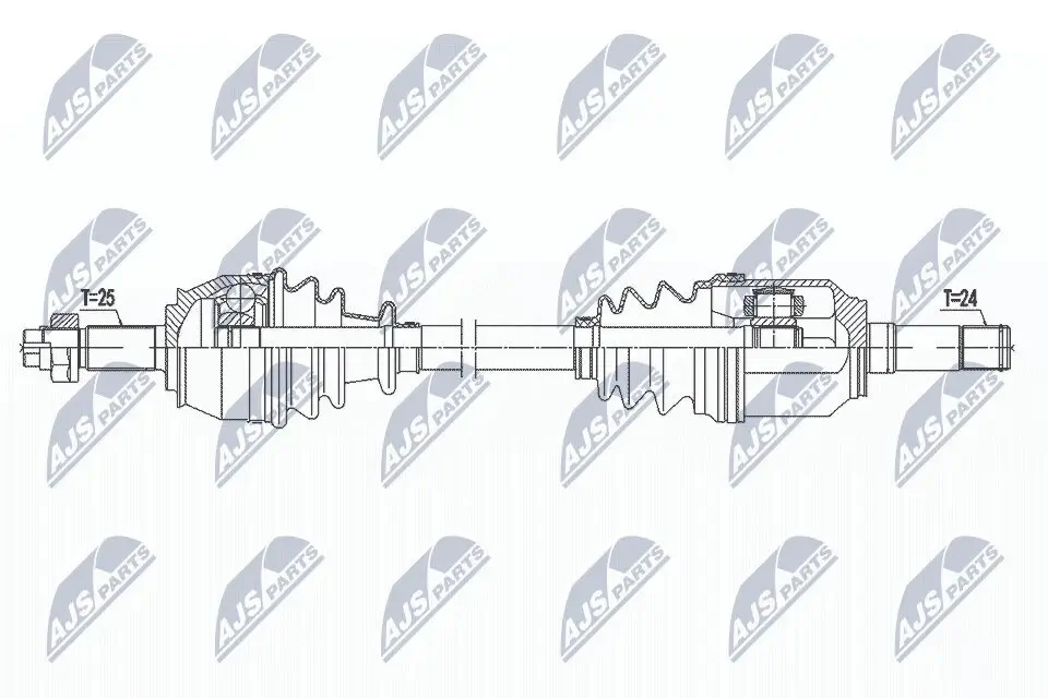 Antriebswelle NTY NPW-FT-047 Bild Antriebswelle NTY NPW-FT-047