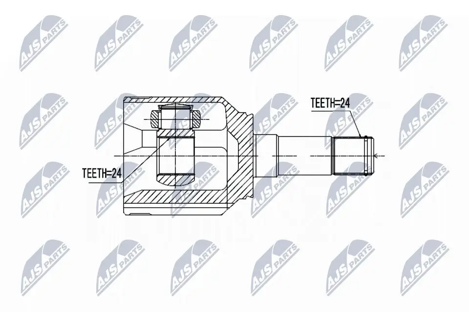 Gelenksatz, Antriebswelle Vorderachse links NTY NPW-FT-048