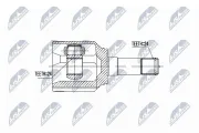 Gelenksatz, Antriebswelle Vorderachse links NTY NPW-FT-048