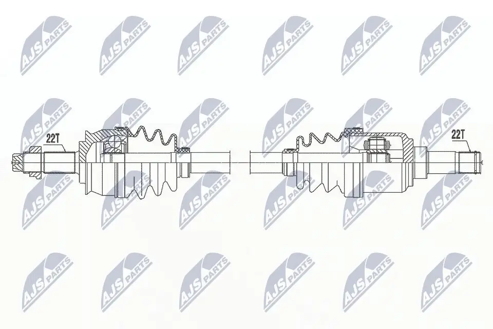 Antriebswelle Vorderachse links NTY NPW-FT-060