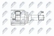 Gelenksatz, Antriebswelle NTY NPW-FT-072