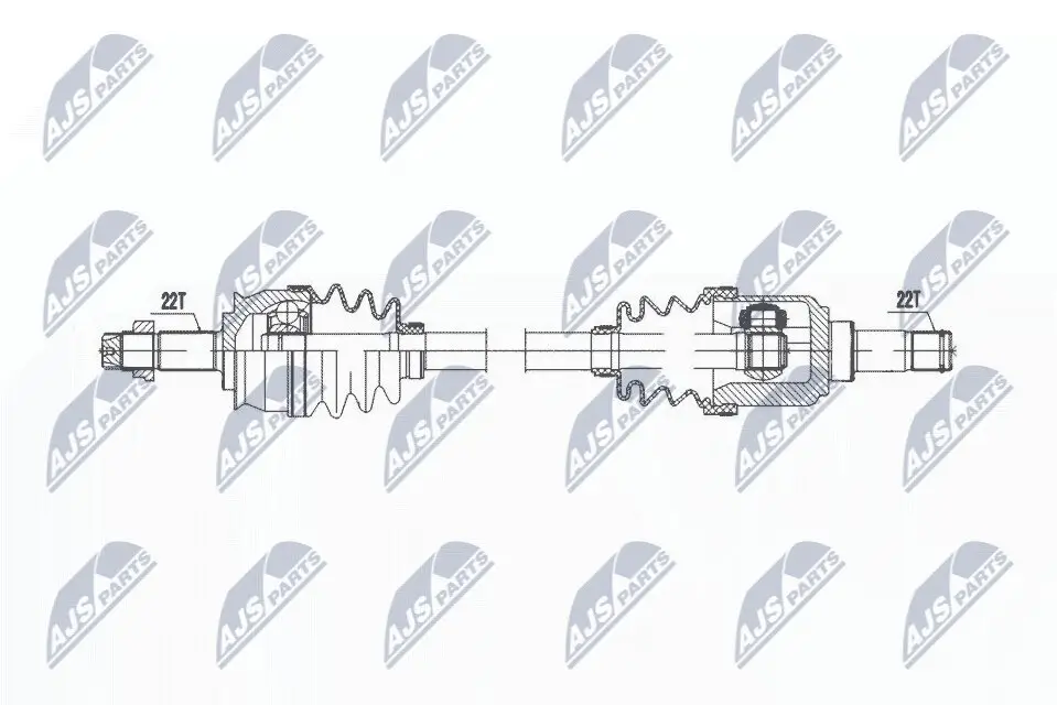 Antriebswelle Vorderachse links NTY NPW-FT-073