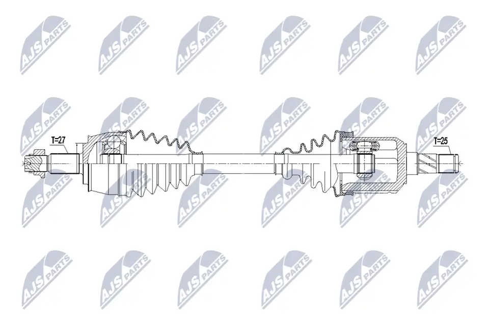 Antriebswelle Vorderachse links NTY NPW-FT-085