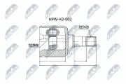 Gelenksatz, Antriebswelle NTY NPW-HD-002