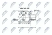 Gelenksatz, Antriebswelle Vorderachse links getriebeseitig Vorderachse rechts radseitig NTY NPW-HD-007