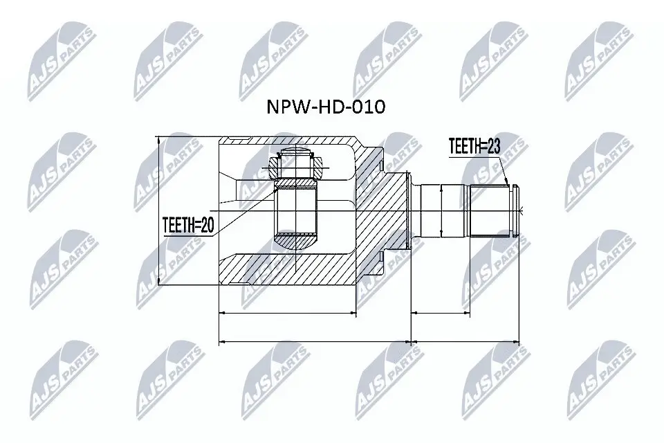 Gelenksatz, Antriebswelle NTY NPW-HD-010 Bild Gelenksatz, Antriebswelle NTY NPW-HD-010