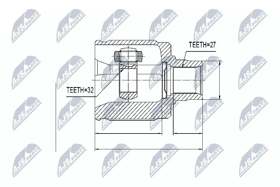 Gelenksatz, Antriebswelle NTY NPW-HD-019