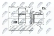 Gelenksatz, Antriebswelle NTY NPW-HD-030