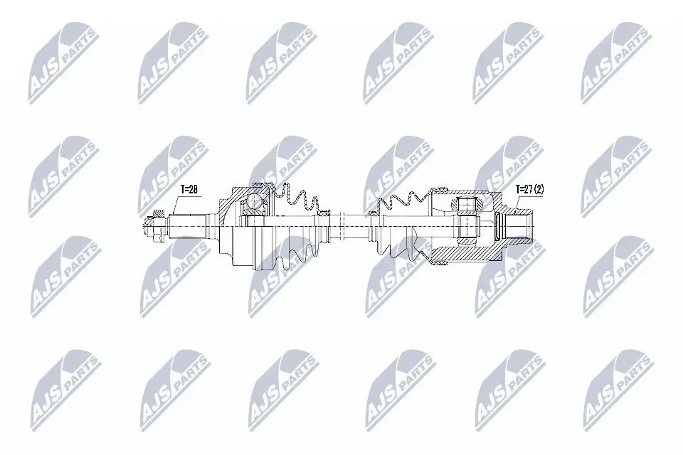 Antriebswelle Vorderachse NTY NPW-HD-032
