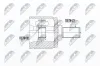 Gelenksatz, Antriebswelle Vorderachse links getriebeseitig NTY NPW-HD-046 Bild Gelenksatz, Antriebswelle Vorderachse links getriebeseitig NTY NPW-HD-046