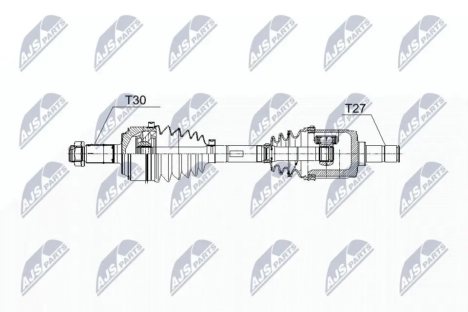 Antriebswelle Vorderachse links NTY NPW-HD-060