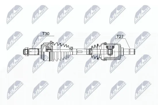 Antriebswelle Vorderachse links NTY NPW-HD-060 Bild Antriebswelle Vorderachse links NTY NPW-HD-060
