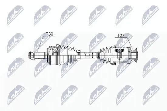 Antriebswelle Vorderachse rechts NTY NPW-HD-062 Bild Antriebswelle Vorderachse rechts NTY NPW-HD-062