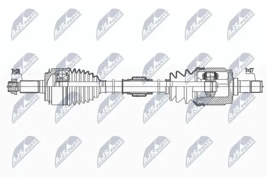 Antriebswelle Vorderachse rechts NTY NPW-HD-073 Bild Antriebswelle Vorderachse rechts NTY NPW-HD-073
