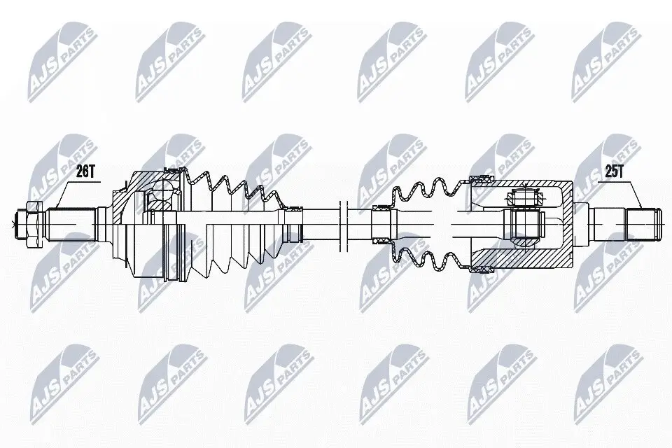 Antriebswelle Vorderachse links NTY NPW-HD-087