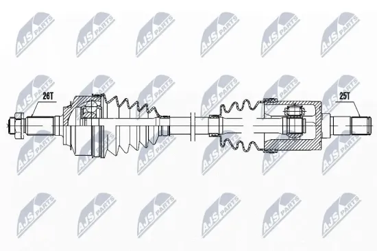 Antriebswelle Vorderachse links NTY NPW-HD-087 Bild Antriebswelle Vorderachse links NTY NPW-HD-087