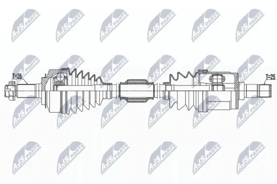 Antriebswelle Vorderachse rechts NTY NPW-HD-090 Bild Antriebswelle Vorderachse rechts NTY NPW-HD-090