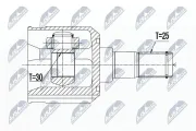 Gelenksatz, Antriebswelle NTY NPW-HY-501