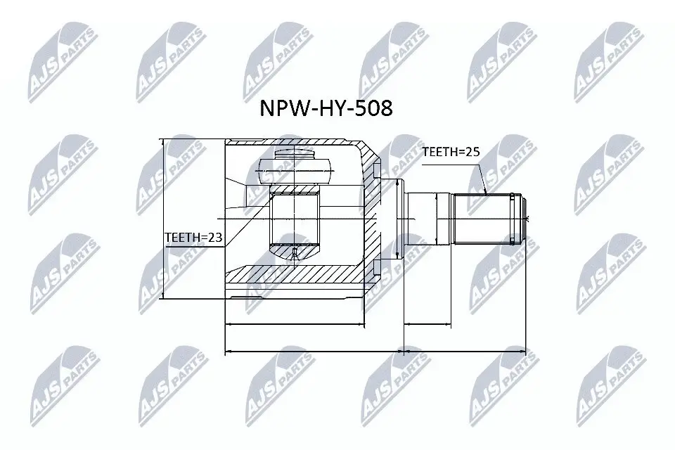 Gelenksatz, Antriebswelle NTY NPW-HY-508