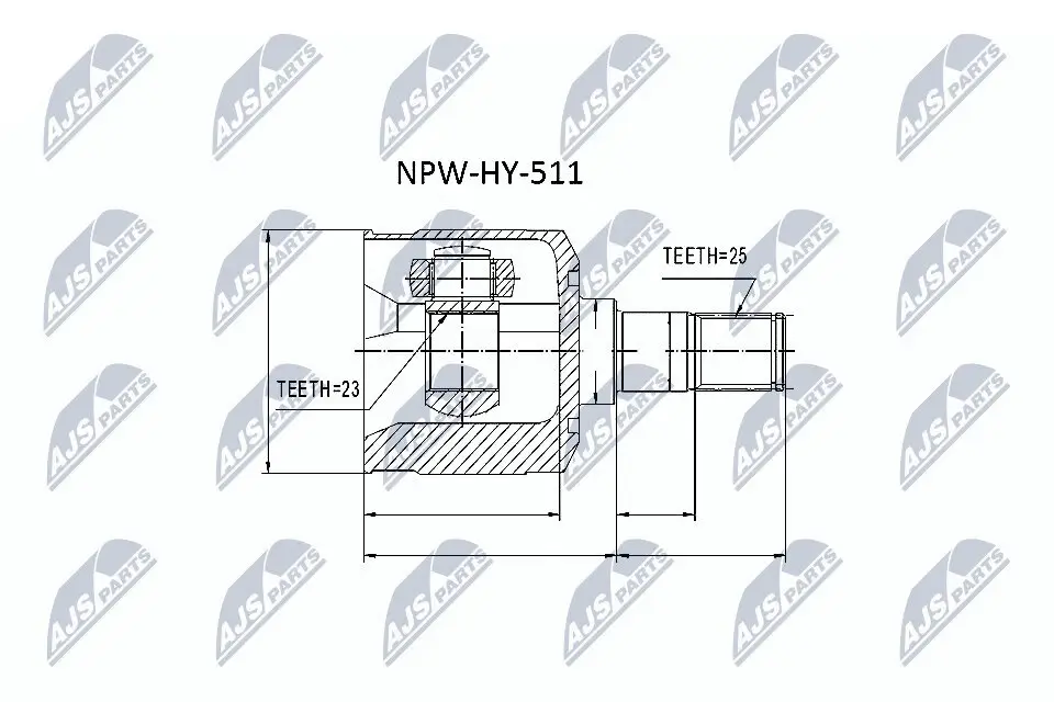 Gelenksatz, Antriebswelle NTY NPW-HY-511