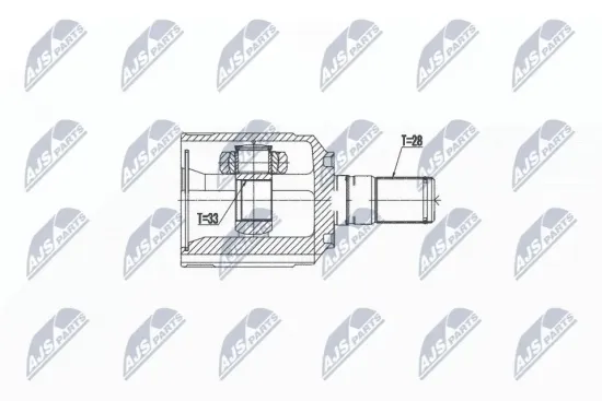 Gelenksatz, Antriebswelle links NTY NPW-HY-538 Bild Gelenksatz, Antriebswelle links NTY NPW-HY-538