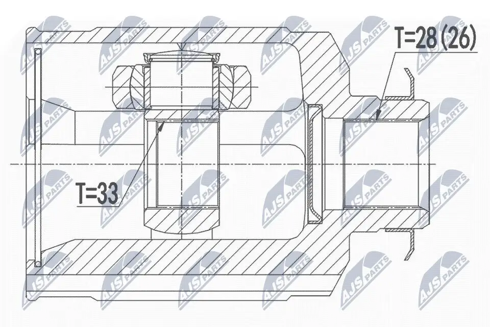 Gelenksatz, Antriebswelle NTY NPW-HY-544