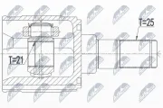 Gelenksatz, Antriebswelle NTY NPW-HY-554