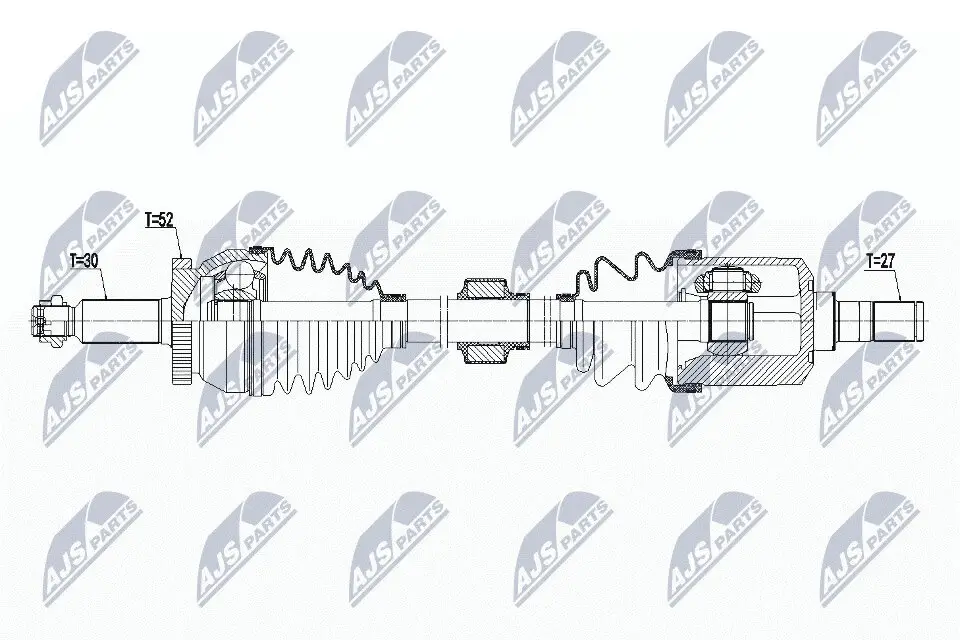 Antriebswelle Vorderachse links NTY NPW-HY-565