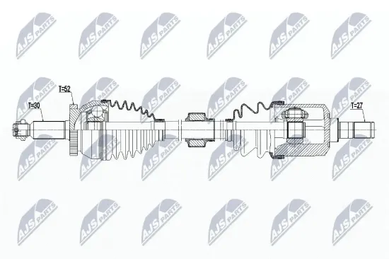 Antriebswelle Vorderachse links NTY NPW-HY-565 Bild Antriebswelle Vorderachse links NTY NPW-HY-565