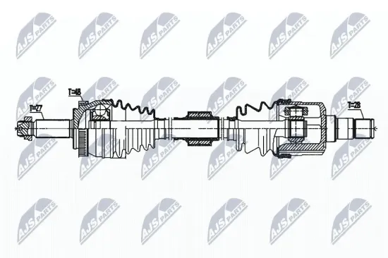 Antriebswelle NTY NPW-HY-569 Bild Antriebswelle NTY NPW-HY-569