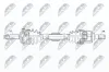 Antriebswelle Vorderachse rechts NTY NPW-HY-579 Bild Antriebswelle Vorderachse rechts NTY NPW-HY-579