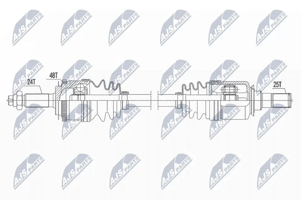 Antriebswelle Vorderachse links NTY NPW-HY-585