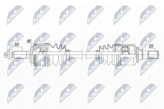 Antriebswelle Vorderachse links NTY NPW-HY-585 Bild Antriebswelle Vorderachse links NTY NPW-HY-585