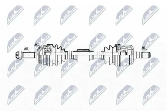 Antriebswelle NTY NPW-HY-611 Bild Antriebswelle NTY NPW-HY-611