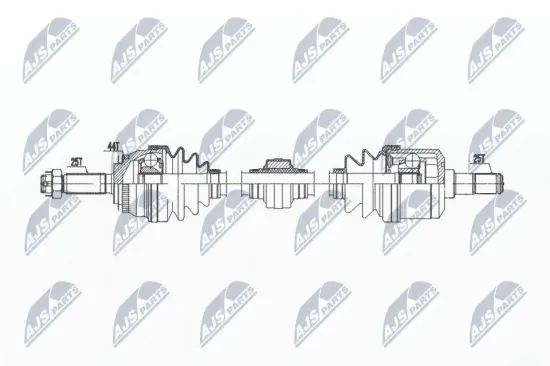 Antriebswelle Vorderachse links NTY NPW-HY-613 Bild Antriebswelle Vorderachse links NTY NPW-HY-613