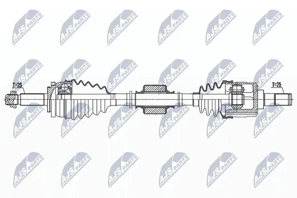 Antriebswelle Vorderachse rechts NTY NPW-HY-617