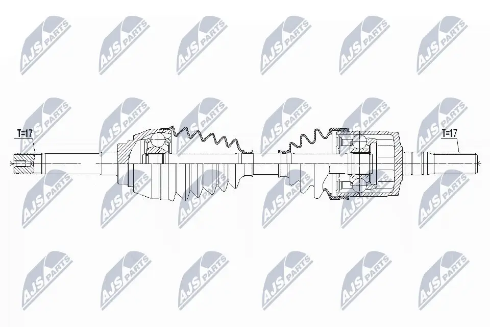 Antriebswelle Vorderachse Vorderachse links Vorderachse rechts NTY NPW-IS-005