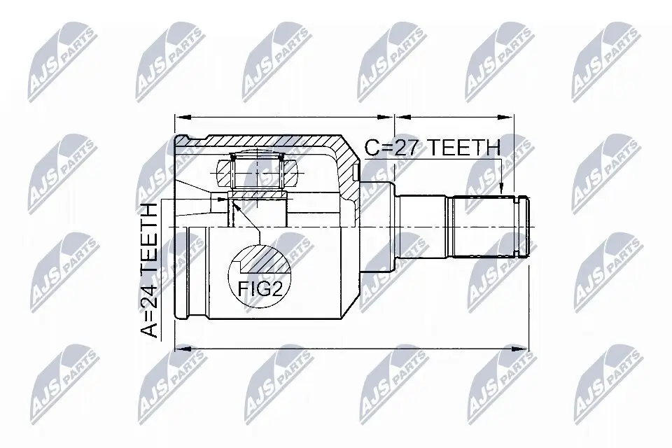 Gelenksatz, Antriebswelle NTY NPW-KA-311