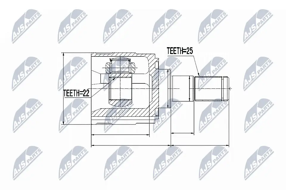 Gelenksatz, Antriebswelle NTY NPW-KA-318