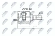 Gelenksatz, Antriebswelle NTY NPW-KA-319