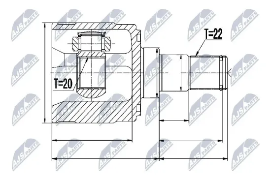 Gelenksatz, Antriebswelle NTY NPW-KA-329 Bild Gelenksatz, Antriebswelle NTY NPW-KA-329