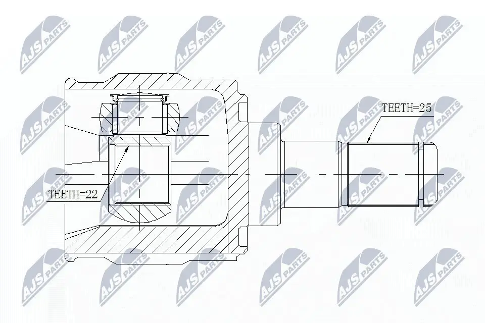 Gelenksatz, Antriebswelle NTY NPW-KA-347