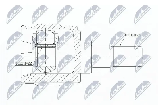 Gelenksatz, Antriebswelle NTY NPW-KA-347 Bild Gelenksatz, Antriebswelle NTY NPW-KA-347