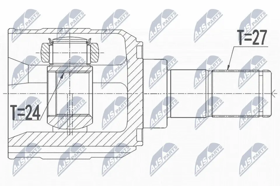 Gelenksatz, Antriebswelle NTY NPW-KA-365