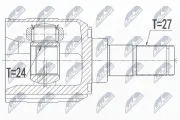 Gelenksatz, Antriebswelle NTY NPW-KA-365